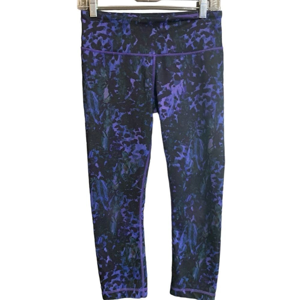 Lululemon Aligns in Purple, Dark Blue, Green and Black Size 6
